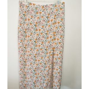 Wild Fable Floral Midi Skirt
